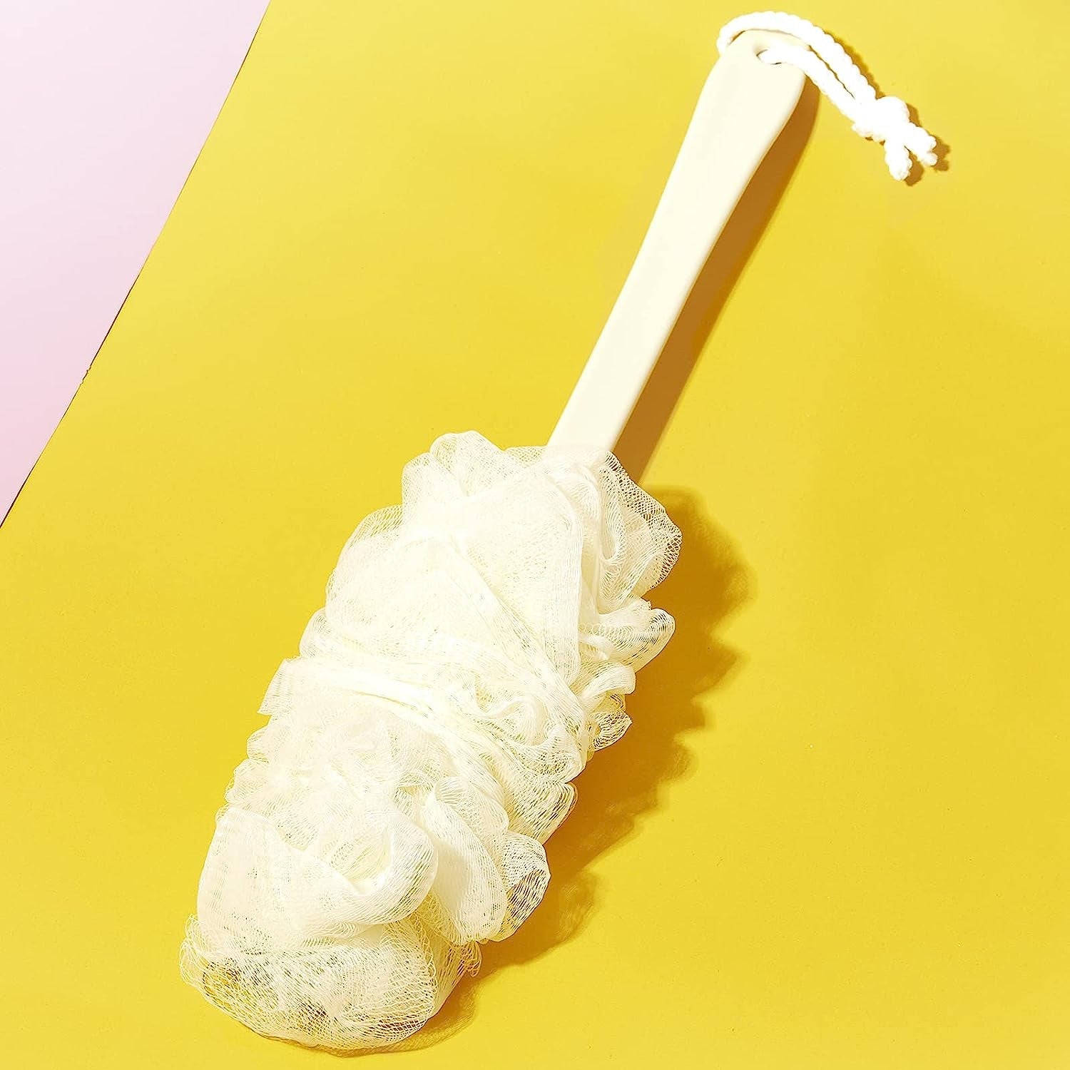 6702 Loofah Back Scrubber for Shower, Long Handle Bath Sponge Shower Brush, Soft Nylon Mesh Back Cleaner Washer, Body Bath Brush for Women and Men, Bathroom Shower Accessories DeoDap 6702 Loofah Back Scrubber for Shower, Long Handle Bath Sponge Shower Brush, Soft Nylon Mesh Back Cleaner Washer, Body Bath Brush for Women and Men, Bathroom Shower Accessories DeoDap